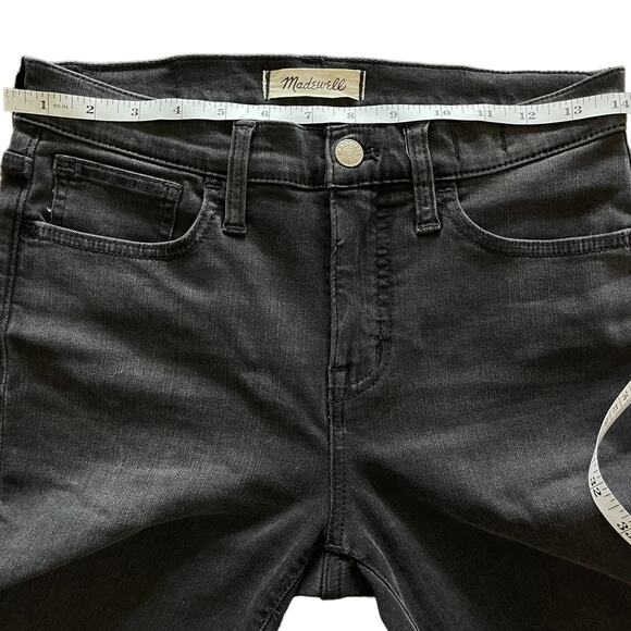 Madewell sz 26 9" Mid-Rise Roadtripper Supersoft Jeans Ashmont Wash Dark Gray - Picture 6 of 12